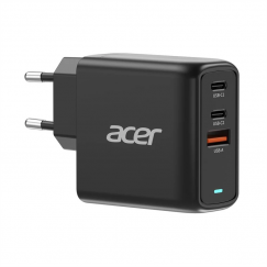 Acer 67W PD GaN laadija, 2 x USB C ja 1 x USB A, EL pistik, 100W