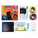 Melt 3D pliiatsikomplekt, mis sisaldab 3D-printeri pliiatsit, 3D PEN-7-1 komplekt koos šabloonide ja 5m x 20 värvi sinisega. Melt 3D pliiatsikomplekt, mis sisaldab 3D-printeri pliiatsit, 3D PEN-7-1 komplekt koos šabloonide ja 5m x 20 värvi sinisega.