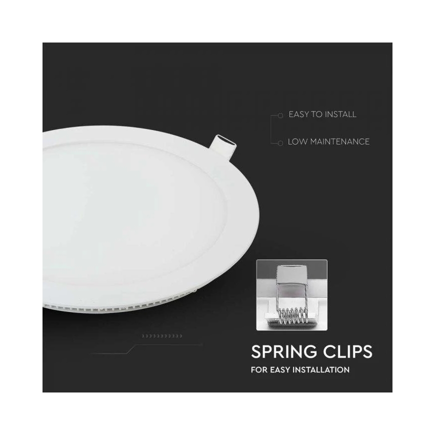 V-tac 18W LED встраиваемая панель, белая, 2700K, с блоком питания – 2