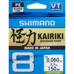 Браид Shimano Kairiki 8 0,060мм 150м 5,3кг M. Green