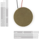 Pjezoelektrinė membrana su laidais, 20mm, SparkFun SEN-10293 Pjezoelektrinė membrana su laidais, 20mm, SparkFun SEN-10293