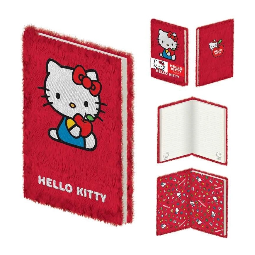 Pyramid ABYstyle „Hello Kitty“ (Apple) – pliušinė užrašų knygelė