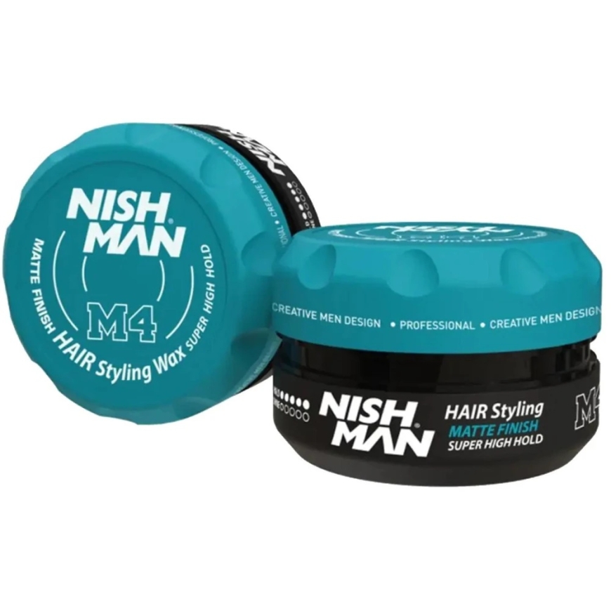 NISHMAN Matte Finish Super High Hold Wax M4, 132 g – 2