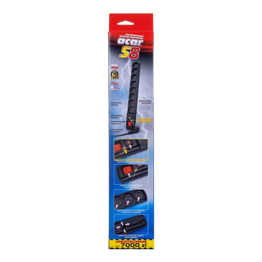Prailgintuvas Acar S8 - 8 lizdai - 1.5m – 3
