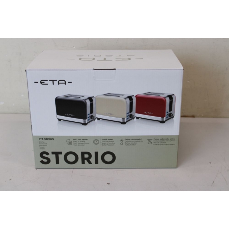 IZPĀRDOTS. 916690040 STORIO Tosteris, jauda 930 W, 2 vietas, nerūsējošais tērauds, bežs | Storio Tosteris | 916690040 | Jauda 93