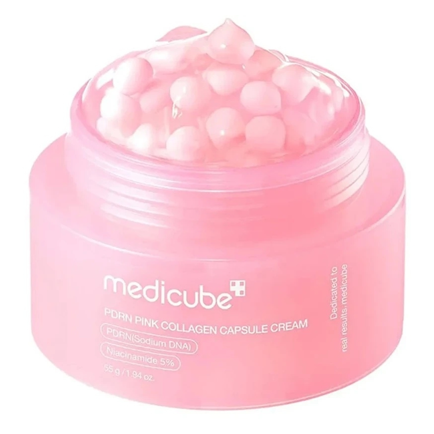 Medicube PDRN Pink Capsule Cream regeneruojantis veido kremas, 55 g