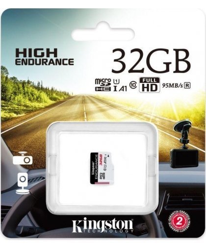 Atminties kortelė Kingston 32GB Micro SDHC Endurance Flash Memory Card, Class 10 – 10