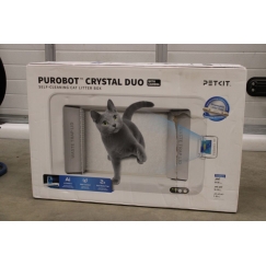 MÜÜDUD. Purobot Crystal Duo kaameraga isepuhastuv kassiliivakast | Valge | KAHJUSTATUD PAKEND