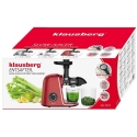 Slow Juicer for Fruits and Vegetables, Horizontal, Cherry Red, 150 W, Klausberg KB-7870 Slow Juicer for Fruits and Vegetables, Horizontal, Cherry Red, 150 W, Klausberg KB-7870