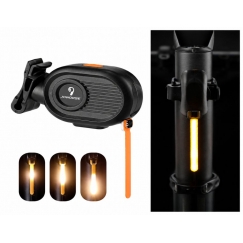 JOWORSE atkārtoti uzlādējams COB LED velosipēda aizmugurējais lukturs, USB-C velosipēda aizmugures drošības gaisma, 300mAh ūdens