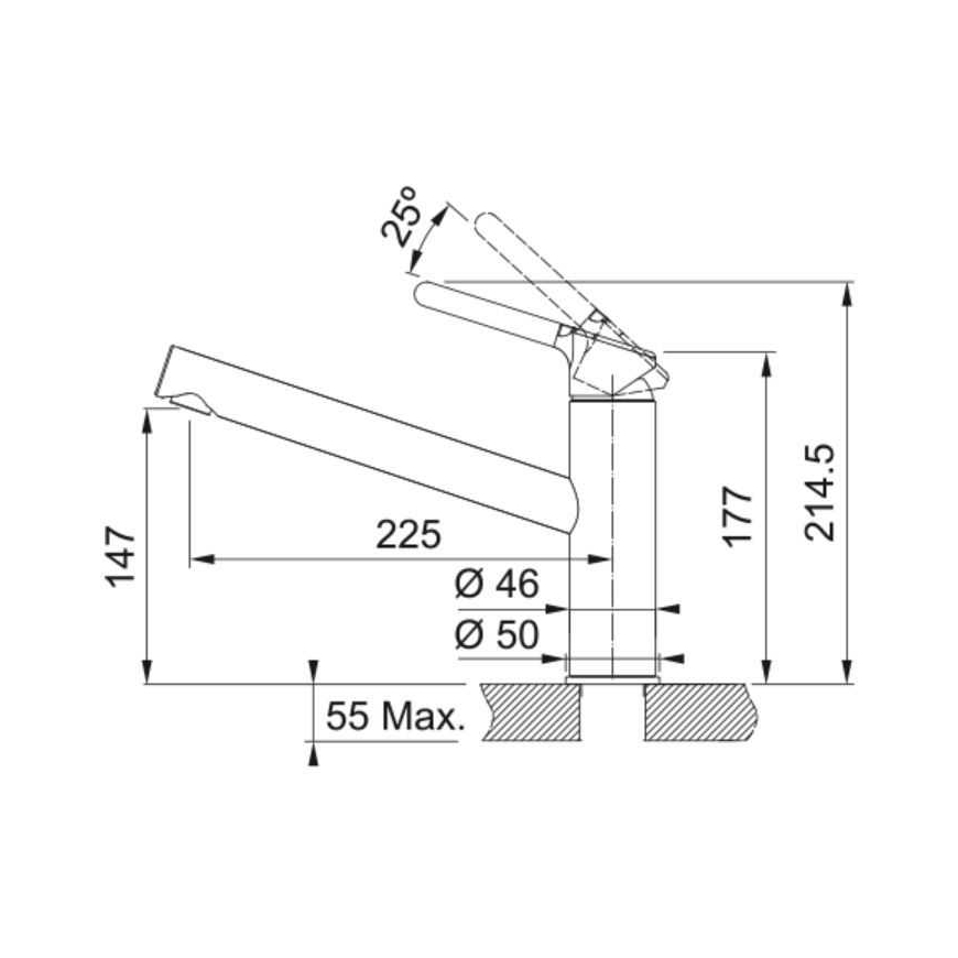 Franke Orbit 115.0623.146 Kroom/Kashmeer – 2