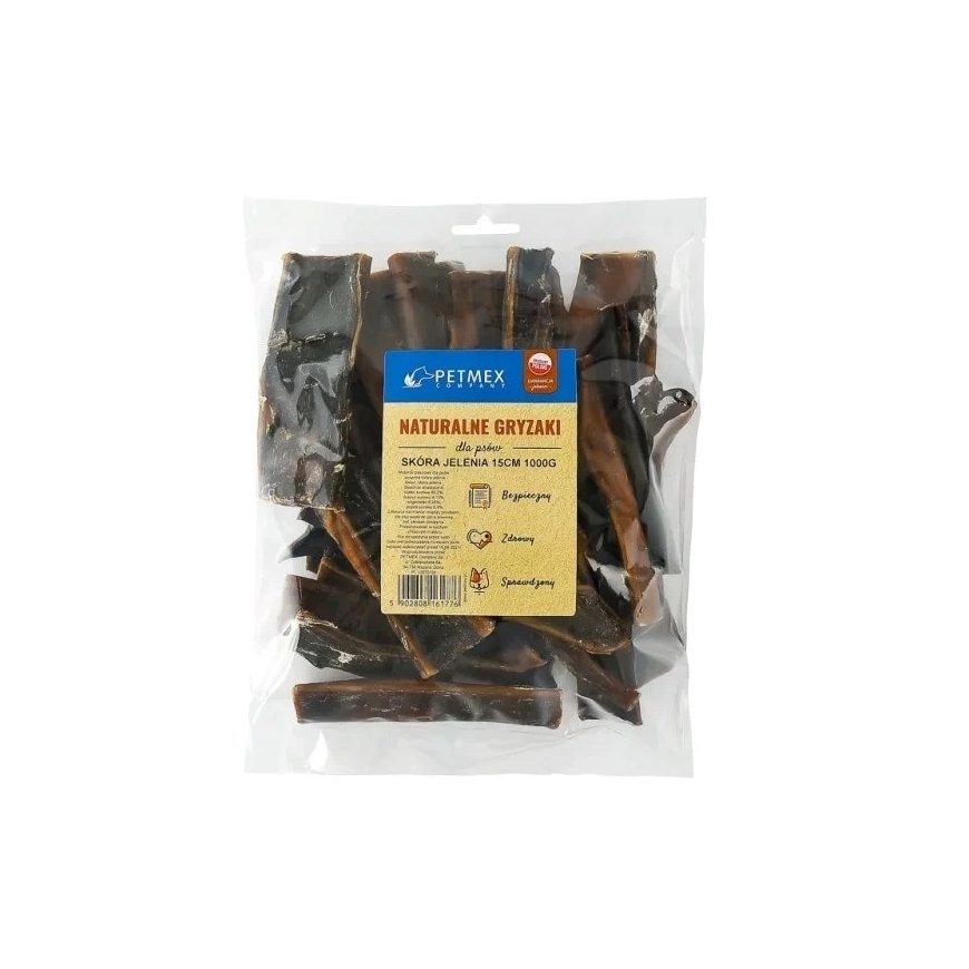 PETMEX Briedis āda - suņu našķis - 1kg