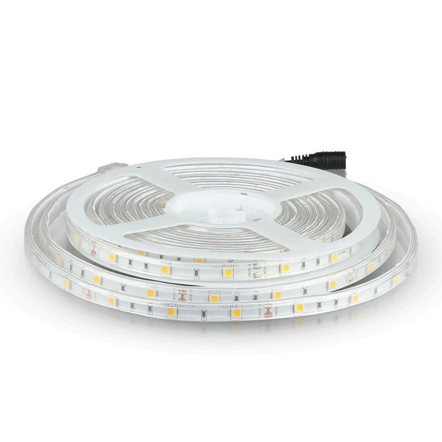 V-tac 4.8W/m LED lint, 30LED/m, 4000K, IP65, 5m rull