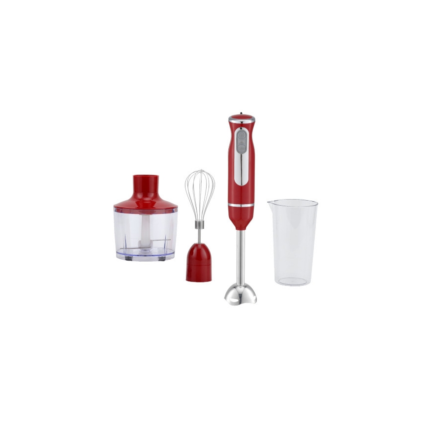 Hand Blender with Chopper, 800W, 0.7L beaker, Red, 5V1112KSCR, O