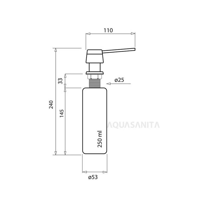 Compotexa Skysto muilo dozatorius HELIKA D-511C, copper shade – 2