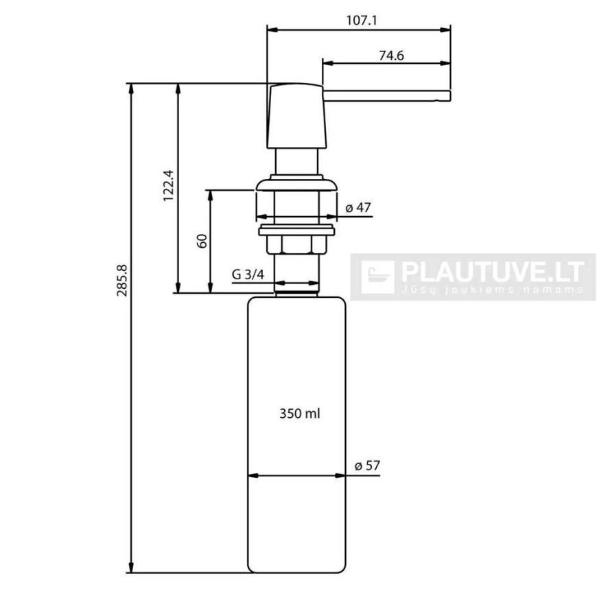 Compotexa Skysto muilo dozatorius HELIKA D-511C, copper shade – 4