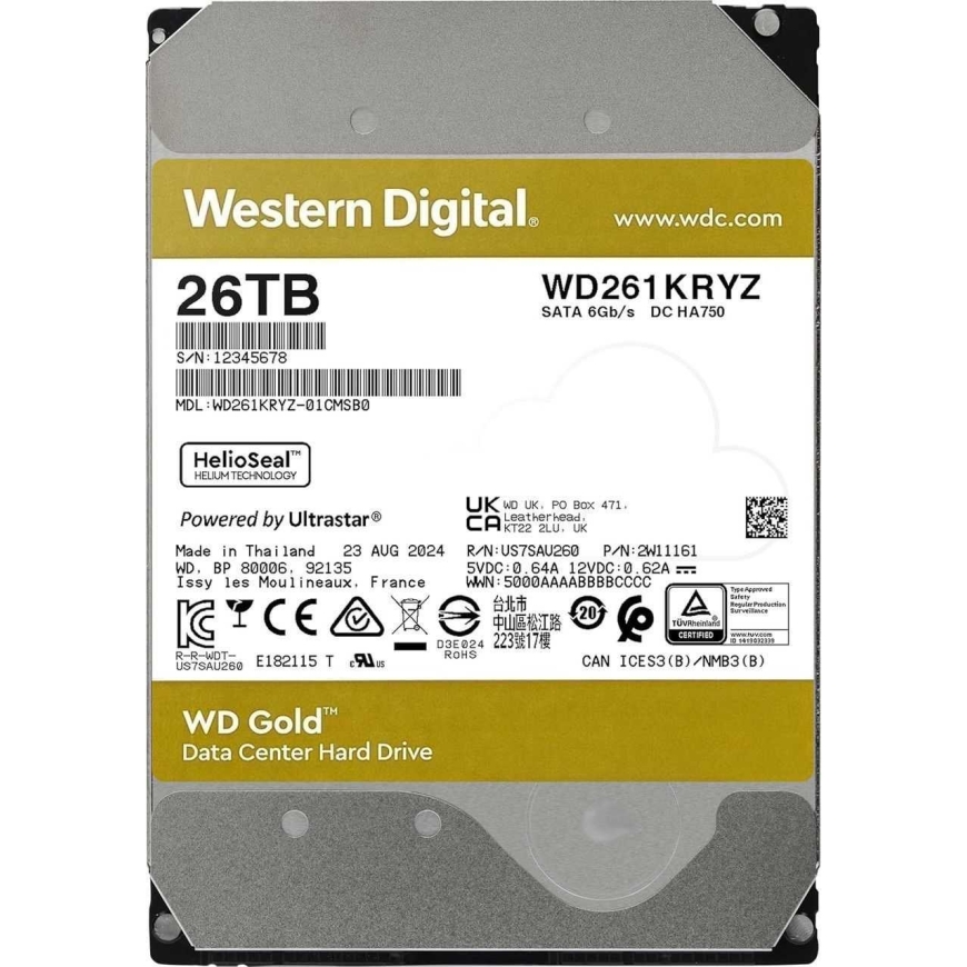 Western Digital Gold 26TB 3.5" 512MB WD261KRYZ