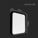 V-tac 24W LED pinnapealne ruudukujuline laevalgusti, must korpus, 3000K, IP44 V-tac 24W LED pinnapealne ruudukujuline laevalgusti, must korpus, 3000K, IP44