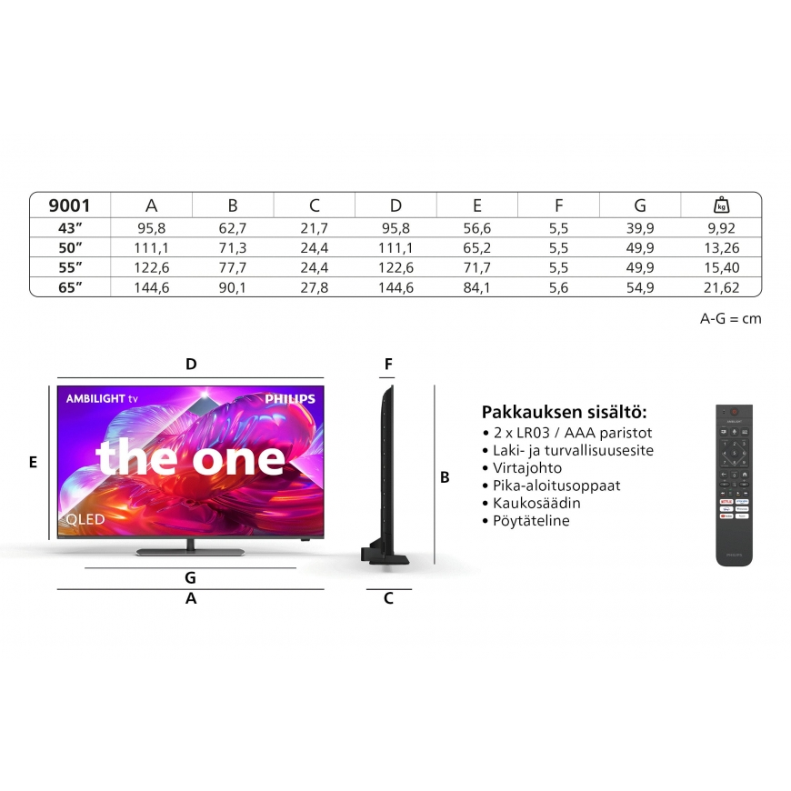 Philips 50" PQS9001 – 4K QLED Ambilight televizorius – 3