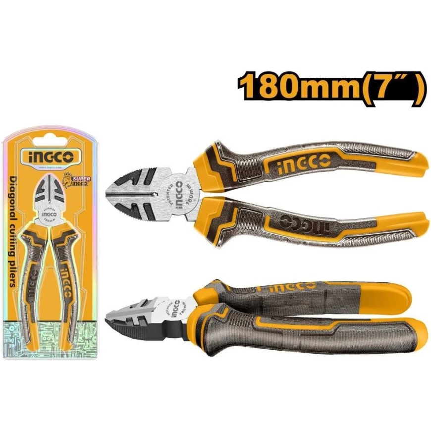 Ingco HDCP08188 sivuleikkurit, 7", 180 mm – 2