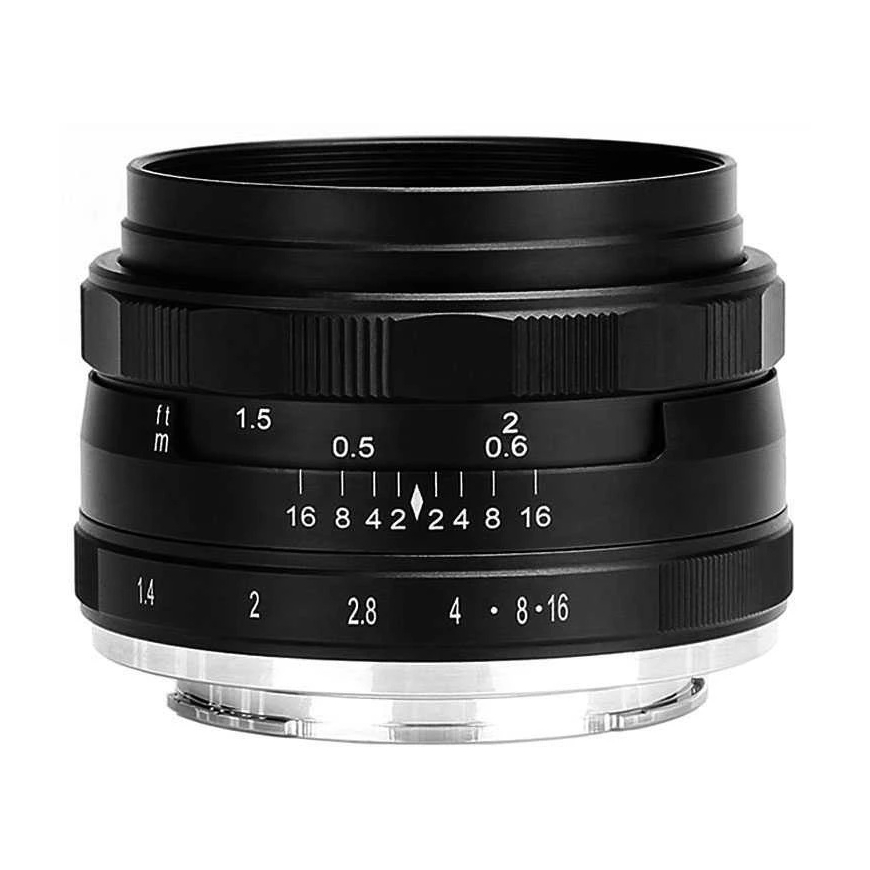 Fotoaparāta objektīvs - Meike MK 35mm F1.4 MF Sony E Mount, f/1.4, manuālā fokusa, metāla korpuss – 2
