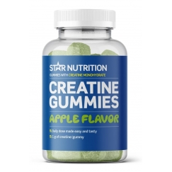 Star Nutrition Creatine Gummies Apple kreatīna monohidrāts 75 gab., 375 g