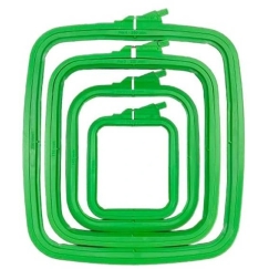 Nurge Pazarlama Nurge Aikštės (stačiakampis) plastikiniai lankai 14,5*16,5 cm (žalias) 170-12GREEN