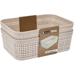 Storage Solutions Plastmasas uzglabāšanas grozi, 19 x 13,5 x 6 cm, 2 gab.