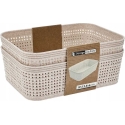 Storage Solutions Plastic Storage Baskets, 19 x 13.5 x 6 cm, 2 pcs. Storage Solutions Plastic Storage Baskets, 19 x 13.5 x 6 cm, 2 pcs.