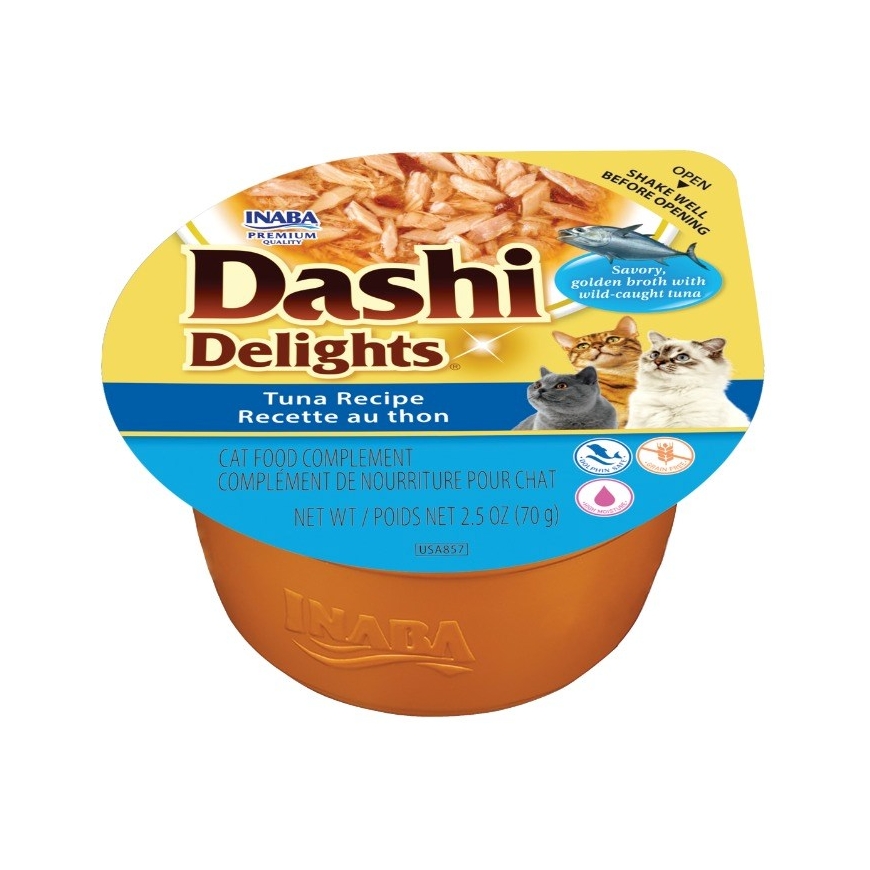 INABA Dashi Delights tonnikala resepti - märkäkissaruoka - 70g