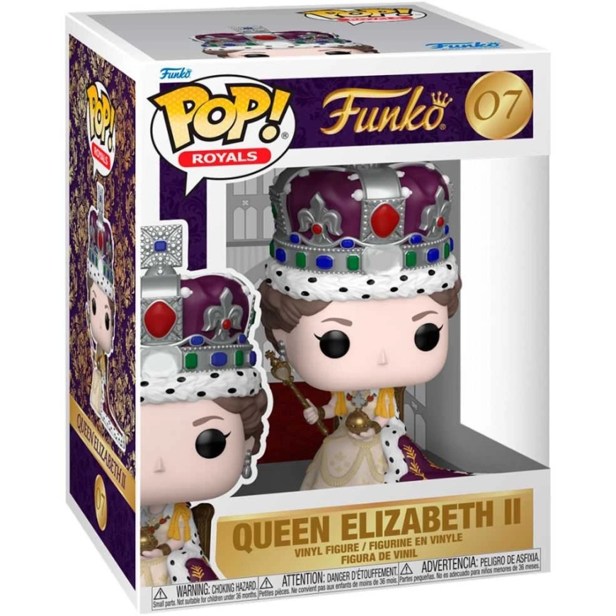 FUNKO POP! Vinyylihahmo: Kuningatar Elisabet II, 9 cm