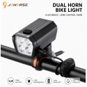 JOHORSE USB Laetav Jalgratta Esituled 120dB Elektrilise Sarvega, 300LM 4 LED Jalgratta Esituli, 7 Valgustusrežiimi, Juhtelektroo JOHORSE USB Laetav Jalgratta Esituled 120dB Elektrilise Sarvega, 300LM 4 LED Jalgratta Esituli, 7 Valgustusrežiimi, Juhtelektroo