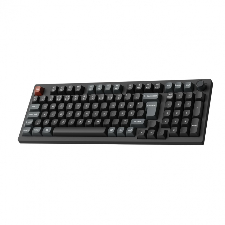 Keychron V5 Ultra 96% 8K Tri-Mode K POM Red langaton mekaaninen näppäimistö, musta – 3
