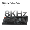 Keychron V5 Ultra 96% 8K Tri-Mode K POM Red bezvadu mehāniskā tastatūra, melna Keychron V5 Ultra 96% 8K Tri-Mode K POM Red bezvadu mehāniskā tastatūra, melna