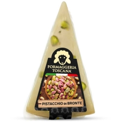 Fromaggeria Toscana Kõva juust Pecorino, pistaatsiapähklitega, lambapiim, 70g