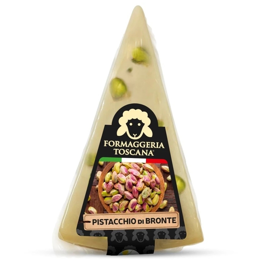 Fromaggeria Toscana Kõva juust Pecorino, pistaatsiapähklitega, lambapiim, 70g – 2