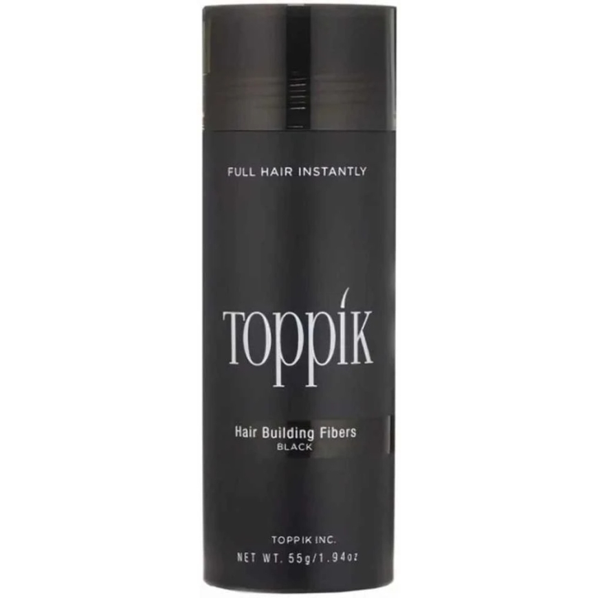 Toppik Волоконные нити для волос, придающие цвет, оттенок: Черный, 55 г