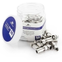 "Spacetronik TV-FC05" compression F plug, 50 pcs. "Spacetronik TV-FC05" compression F plug, 50 pcs.