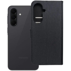 OEM juhtum klapiga Samsung A37 4Card RFID vargustõhise tehnilise kangas must
