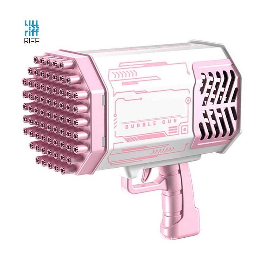 Riff Rocket Bazooka 88 hole Soap Bubble Gun Pink – 5