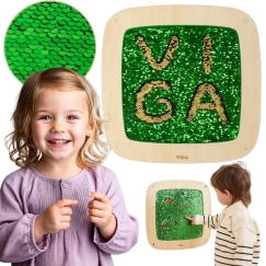 Viga Toys Viga sensory wall board with glitter green gold