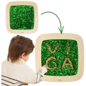 Viga Toys Viga sensory wall board with glitter green gold Viga Toys Viga sensory wall board with glitter green gold