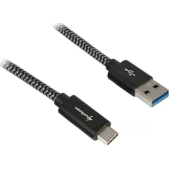 Sharkoon Cable USB 3.1 A-C black/grey 1.0m