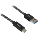 Sharkoon USB 3.1 A-C laidas juodas/pilkas 1.0m Sharkoon USB 3.1 A-C laidas juodas/pilkas 1.0m