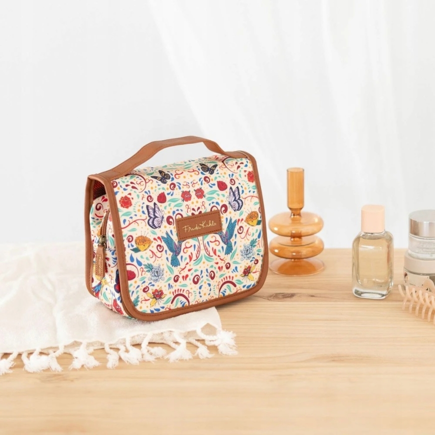 Grupoerik Frida Kahlo hanging travel women's cosmetic bag with handle – 4