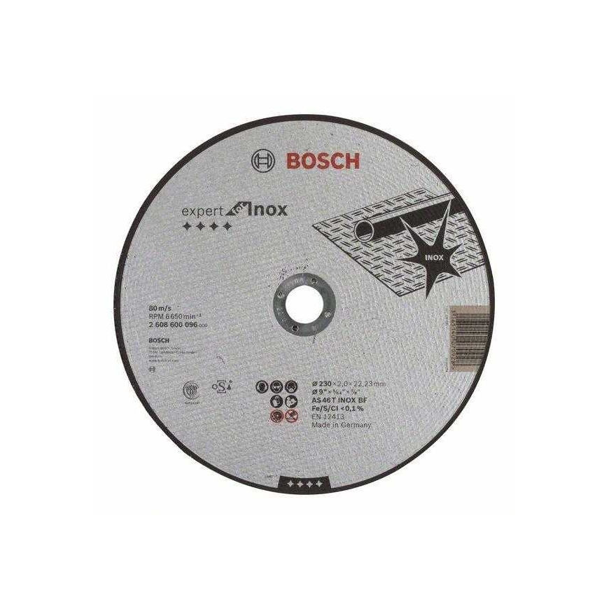 Bosch Режущий диск прямой 230мм Inox
