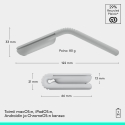 Logitech Mobi Fold Wireless Mouse, White Logitech Mobi Fold Wireless Mouse, White