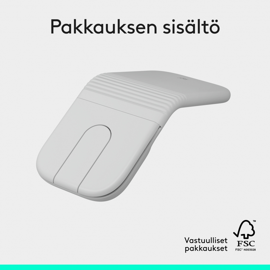 Logitech Mobi Fold traadita hiir, valge – 3