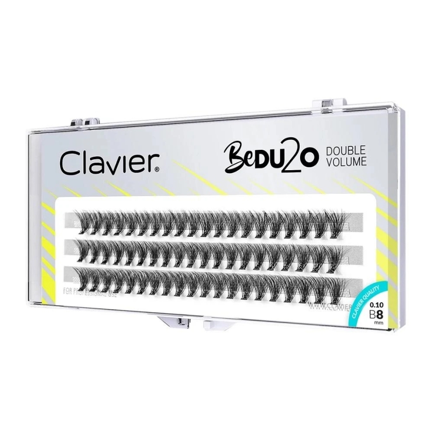 Clavier BeDU2O Double Volume eyelash clusters 8mm