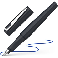 Plunksnakotis SCHNEIDER Tomo M, plastic, matte black body, suitable for right and left-handed users